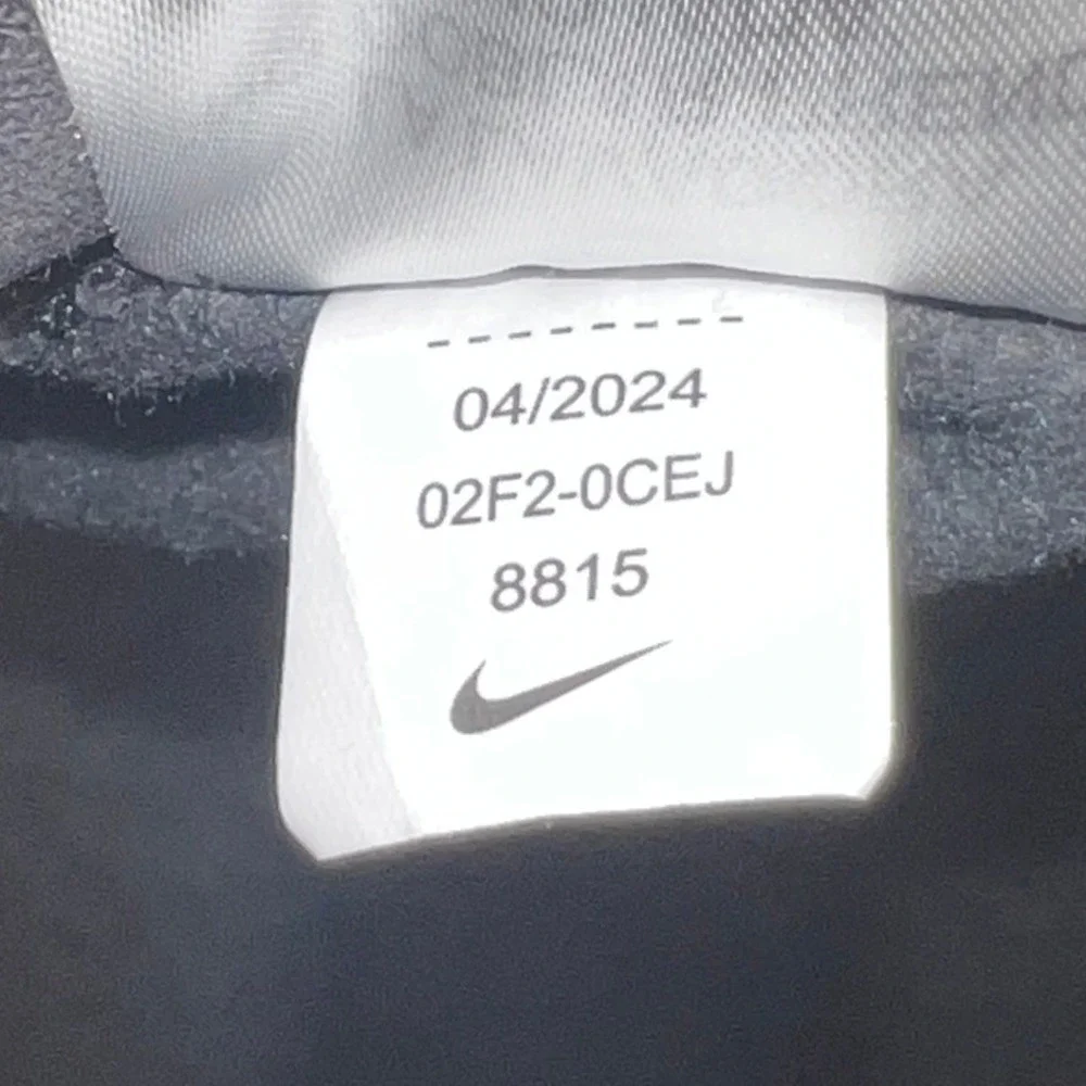 Nike NFL Carolina Panthers Hoodie Black Blue Colorblock Men's Large 02F2-0CEJ